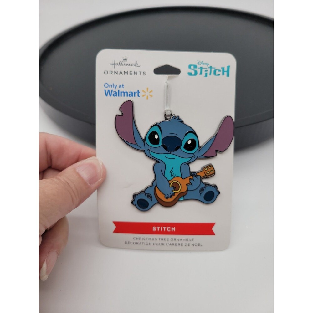 Hallmark Lilo & Stitch Disney Ukulele Play Enamel Metal Christmas Tree Ornament
